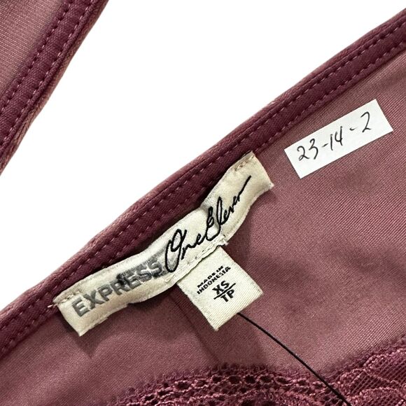 Express Dusty Pink Mini Romper Women's Size XS NWT | 23-14-2 - Picture 4 of 8